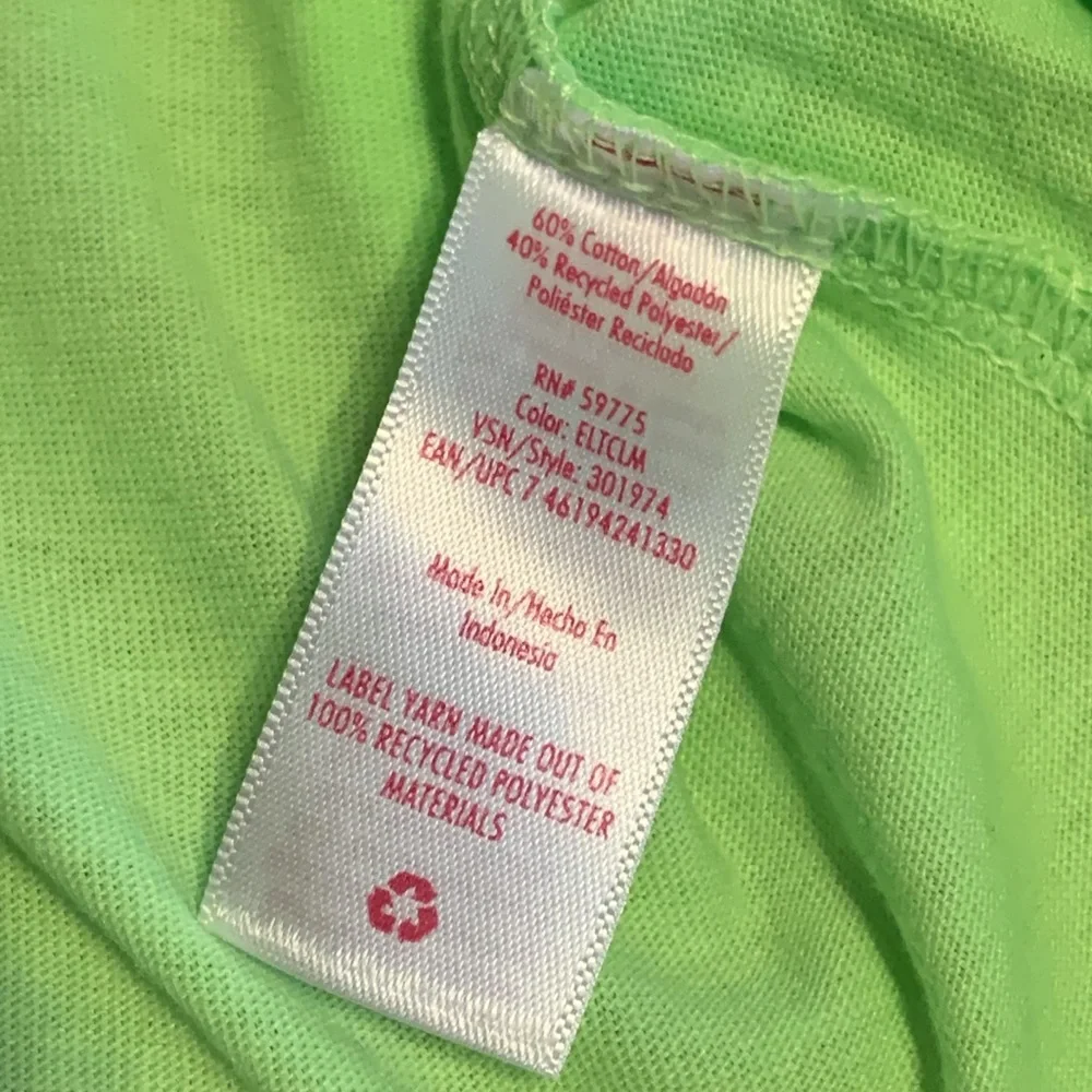NWOT - Justice Girls Lime Green Graphic Tank Top